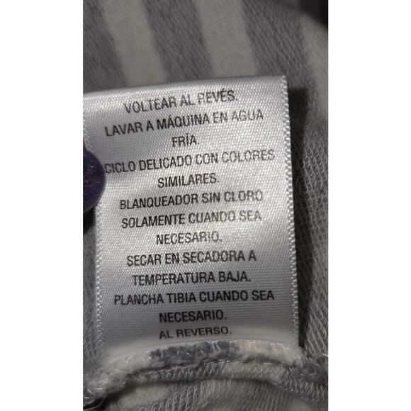 Style & Co Sport The Essential Sweatshirt Top Womens XL Gray Stripes Design - Picture 5 of 16